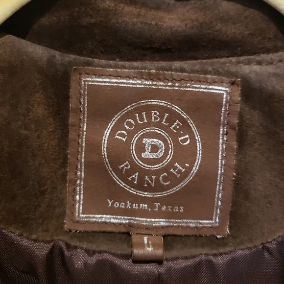 Vintage Double D Ranch Brown Leather Fringe Jacket - Picture 8 of 11